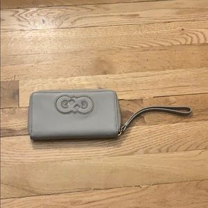 Cole Haan Gray Leather Wristlet Wallet